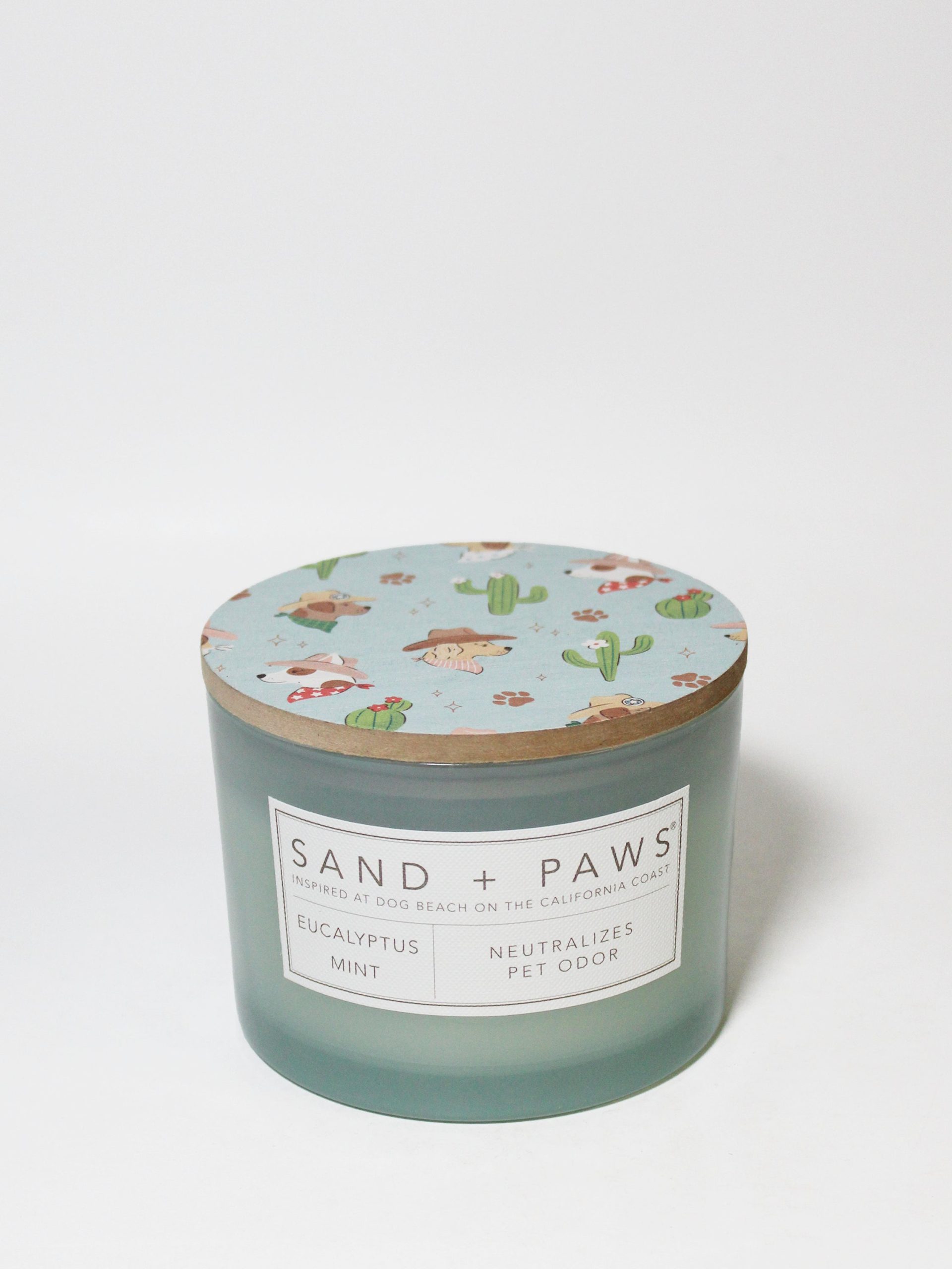 Sand Fog Sand + Paws Eucalyptus Mint 12 oz scented candle