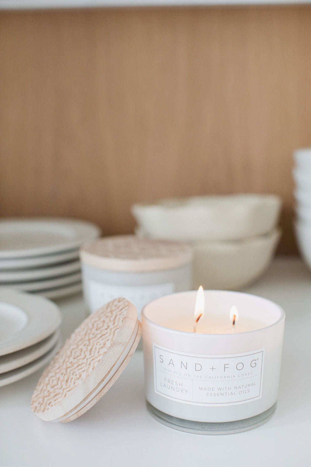 Sand Fog Fresh Laundry 12 oz scented candle - Image 2