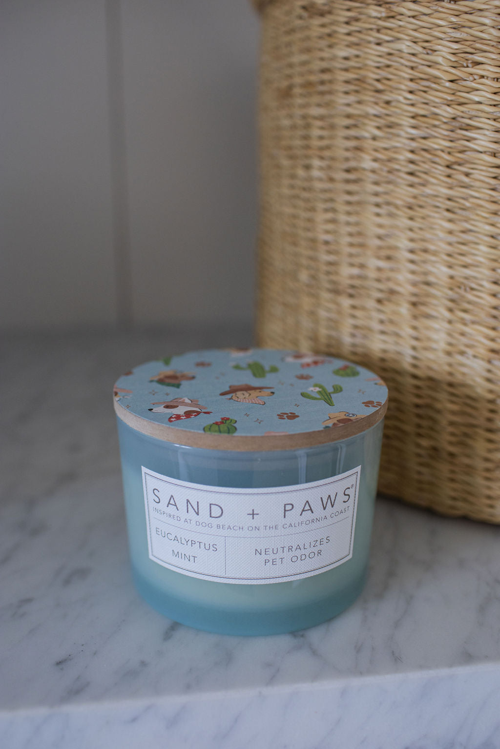 Sand Fog Sand + Paws Eucalyptus Mint 12 oz scented candle - Image 5